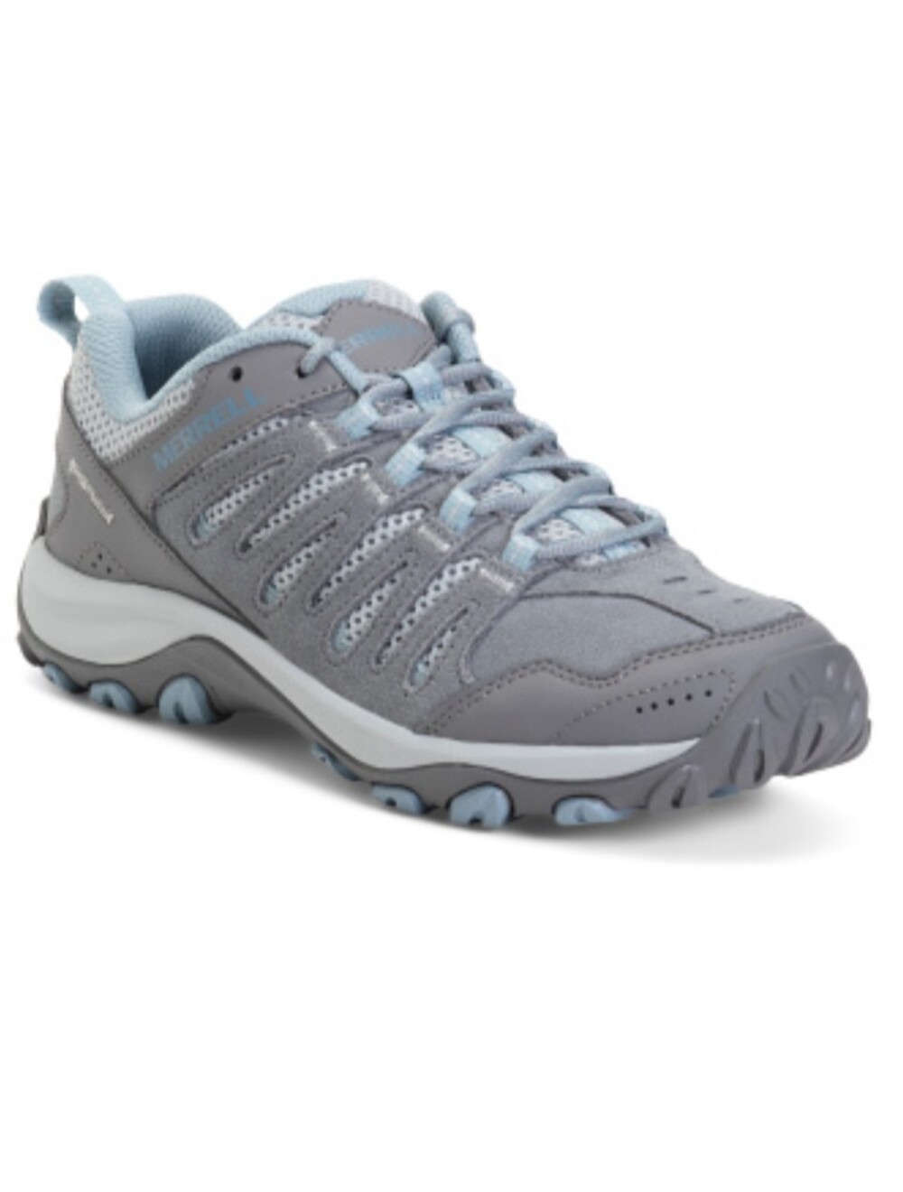 Merrell Women's Crosslander 3 Grey and Light Blue Trail Walking Hiking Shoe 7.5